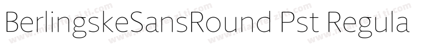 BerlingskeSansRound Pst Regular字体转换